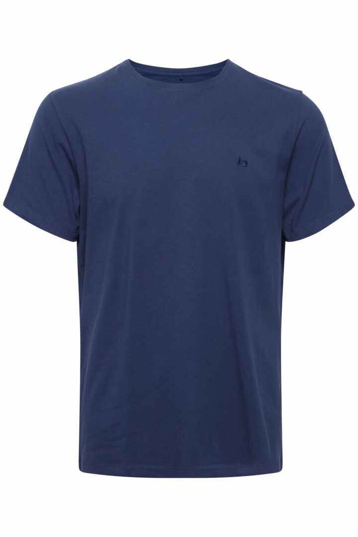 Blend Dinton Tee Crew Dress Blue Men's T-shirt Dinton Casual T-shirt by Blend