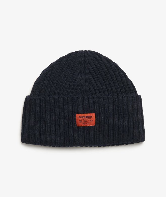 Superdry Workwear Knitted Beanie Eclipse Navy