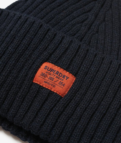 Superdry Workwear Knitted Beanie Eclipse Navy