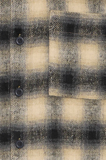 Blend Long Sleeved Checked Overshirt Faust Black