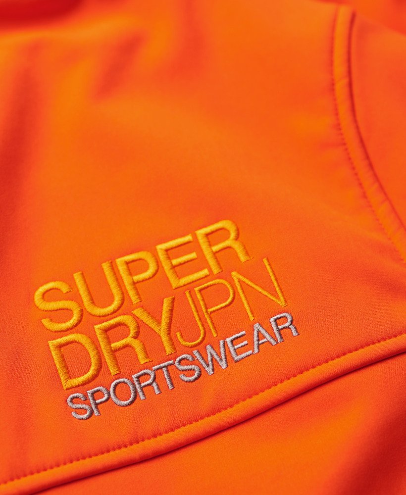 Superdry Hooded Soft Shell Trekker Jacket Flame Orange