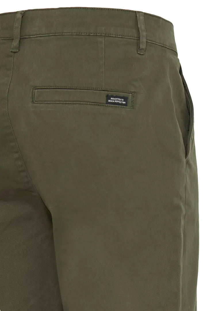 Blend Wide Leg Chino Trouser Forest Night