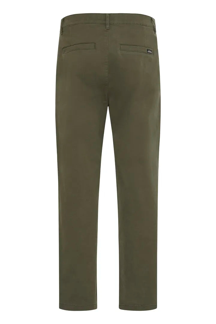 Blend Wide Leg Chino Trouser Forest Night