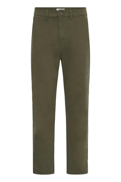 Blend Wide Leg Chino Trouser Forest Night