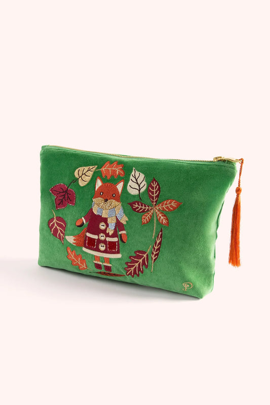 Powder Cosy Fox Zip Pouch
