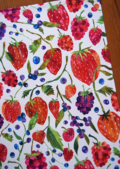 Freya Snow Burst Berry Tea Towel