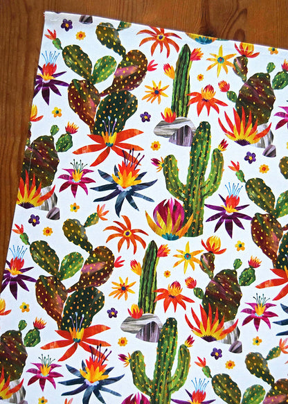 Freya Snow Desert Cactus Tea Towel