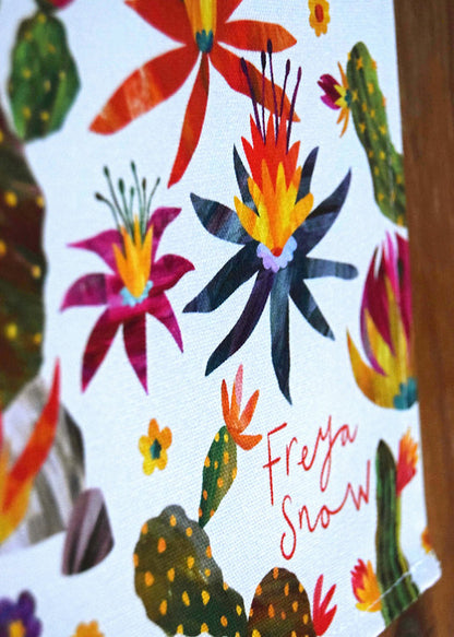 Freya Snow Desert Cactus Tea Towel
