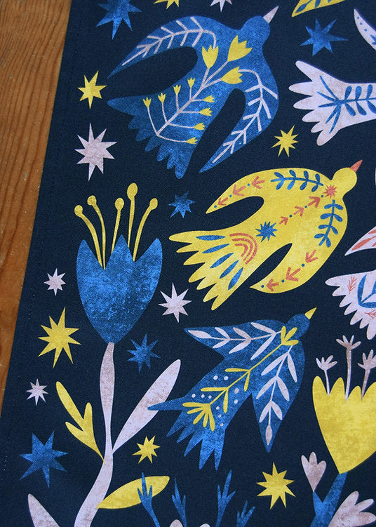 Freya Snow Folk Birds Tea Towel