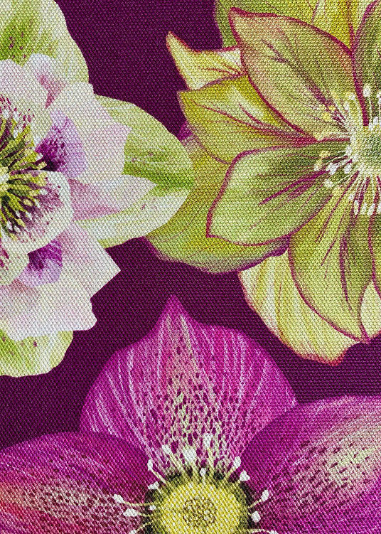 Freya Snow Hellebores Tea Towel