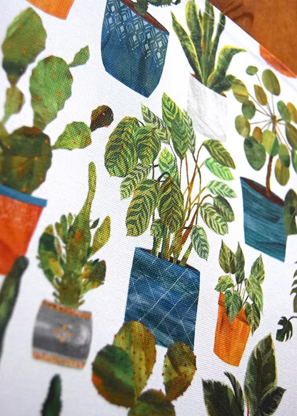 Freya Snow Houseplant Tea Towel