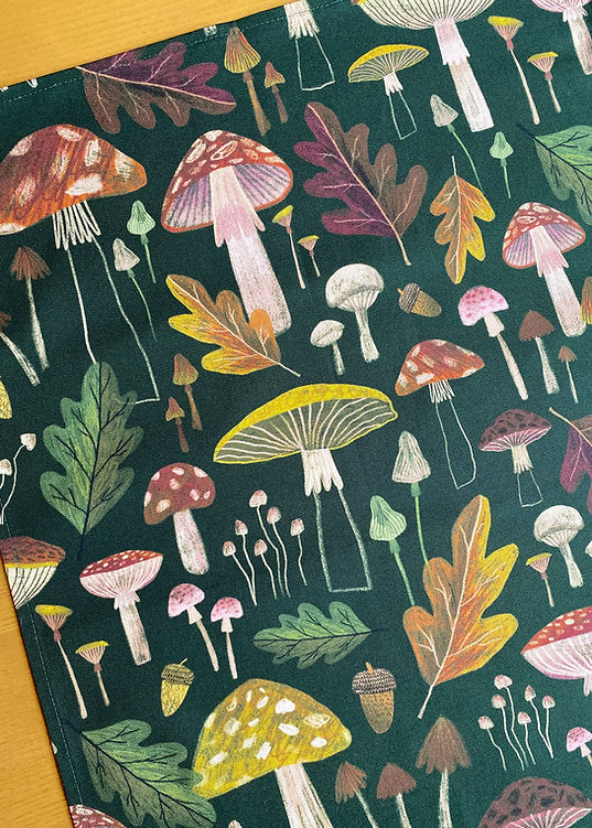 Freya Snow Mushrooms Tea Towel