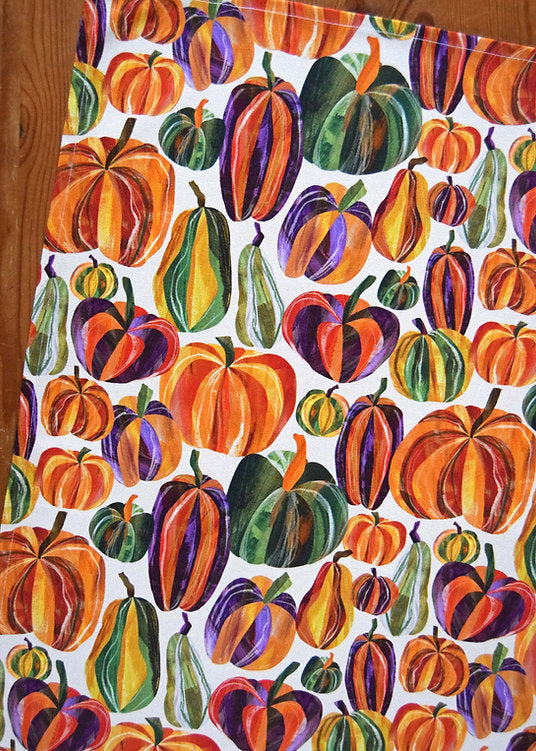 Freya Snow Pumpkins Tea Towel