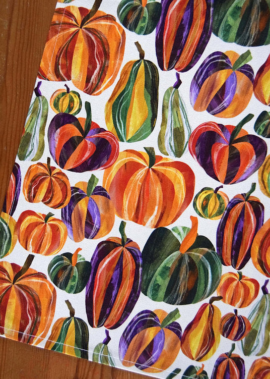 Freya Snow Pumpkins Tea Towel