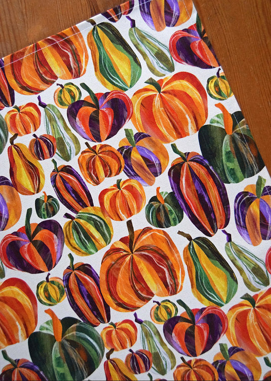 Freya Snow Pumpkins Tea Towel