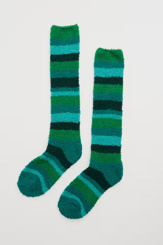 Seasalt Women's Long Fluffies Socks Geranium Firth Mix