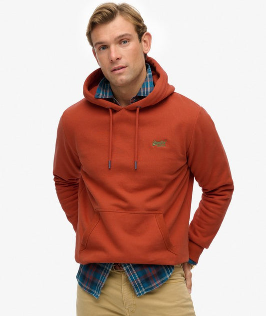 Superdry Essential Logo Hoodie Autumn Glaze Brown