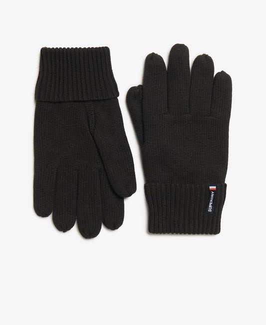 Superdry Essential Logo Knitted Gloves Black