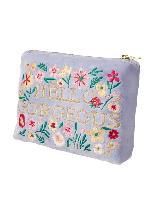 Powder Velvet Mini Pouch Hello Gorgeous