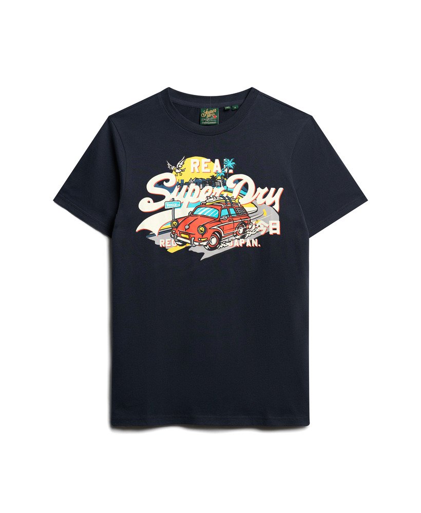 Superdry LA Graphic T-Shirt Eclipse Navy