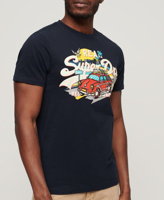 Superdry LA Graphic T-Shirt Eclipse Navy Mens T-shirt Superdry Clothing