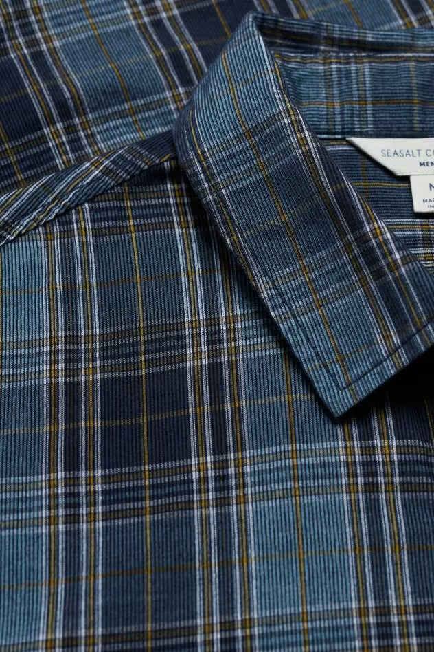 Seasalt Men's Shoreman Cord Shirt Gerens Hydrangea