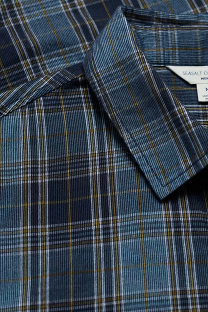 Seasalt Men's Shoreman Cord Shirt Gerens Hydrangea