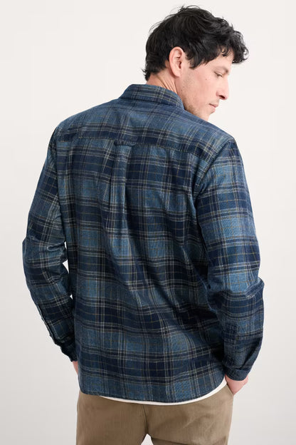 Seasalt Men's Shoreman Cord Shirt Gerens Hydrangea