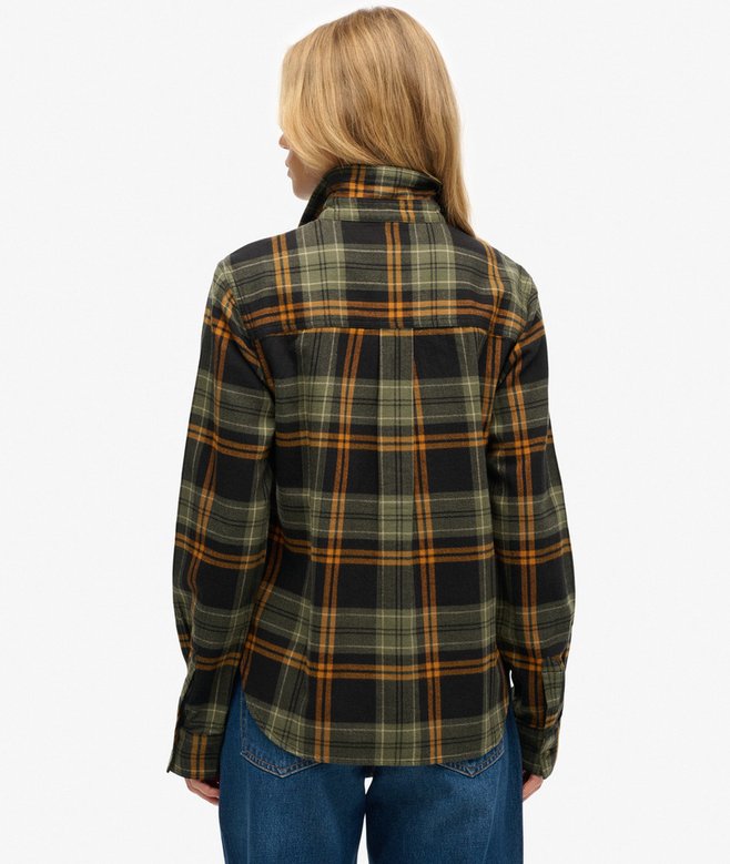Superdry Lumberjack Check Flannel Shirt Black/Green Check