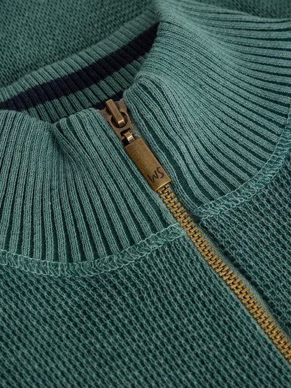 White Stuff Attadale Funnel Neck Long Sleeve Jumper Dark Green