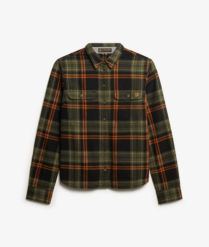 Superdry Lumberjack Check Flannel Shirt Black/Green Check