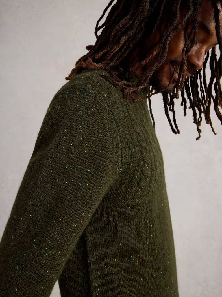 White Stuff Berkley Crew Neck Dark Green