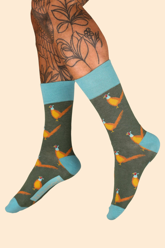 Powder Men's Pheasants Socks Racing Green