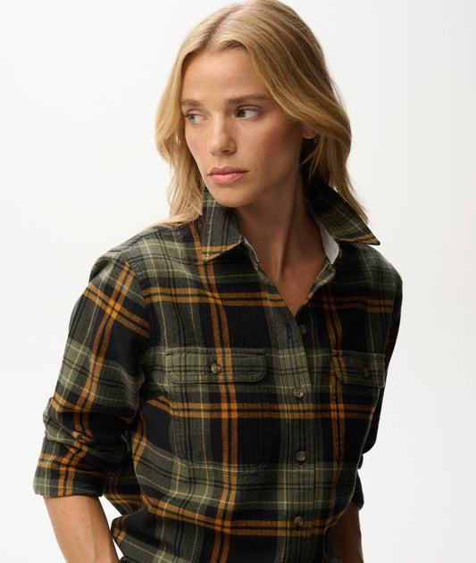 Superdry Lumberjack Check Flannel Shirt Black/Green Check