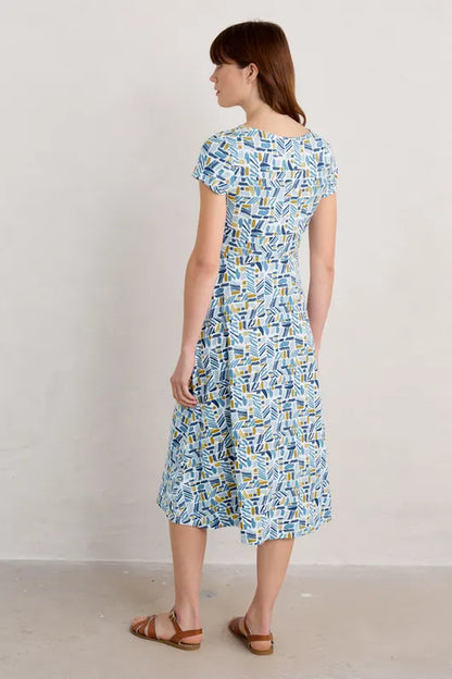 Seasalt Wild Bouquet Jersey Dress Hedging Marks Saltwater