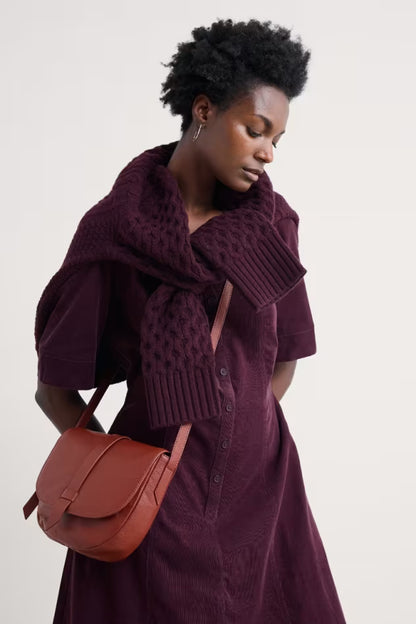 Seasalt Wightwick Midi Dress Dark Hellebore