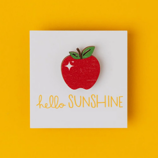 Hello Sunshine Apple Lapel Pin
