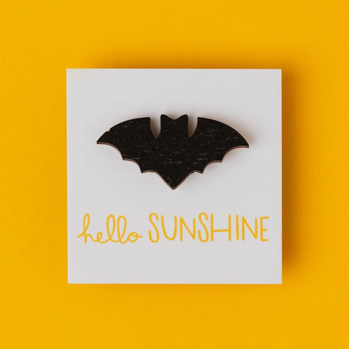 Hello Sunshine Bat Lapel Pin
