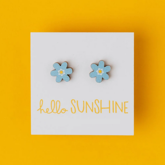 Hello Sunshine Forget-Me-Not Stud Earrings