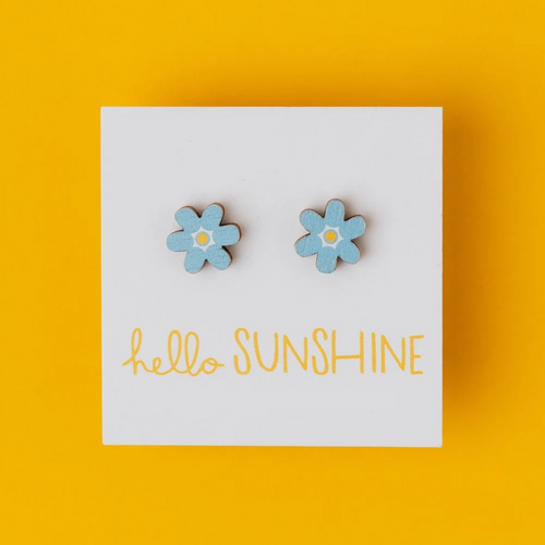 Hello Sunshine Forget-Me-Not Stud Earrings