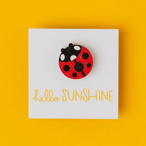 Hello Sunshine Ladybird Lapel Pin