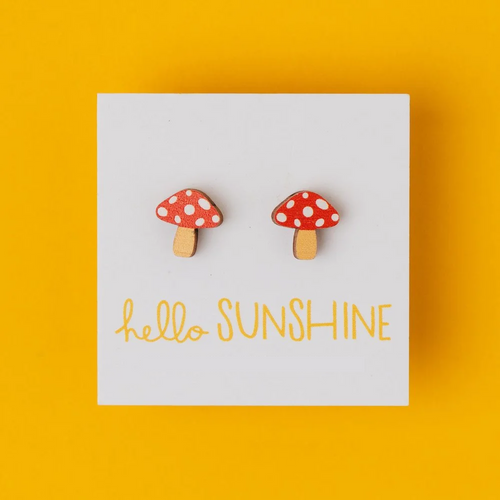 Hello Sunshine Toadstool Stud Earrings