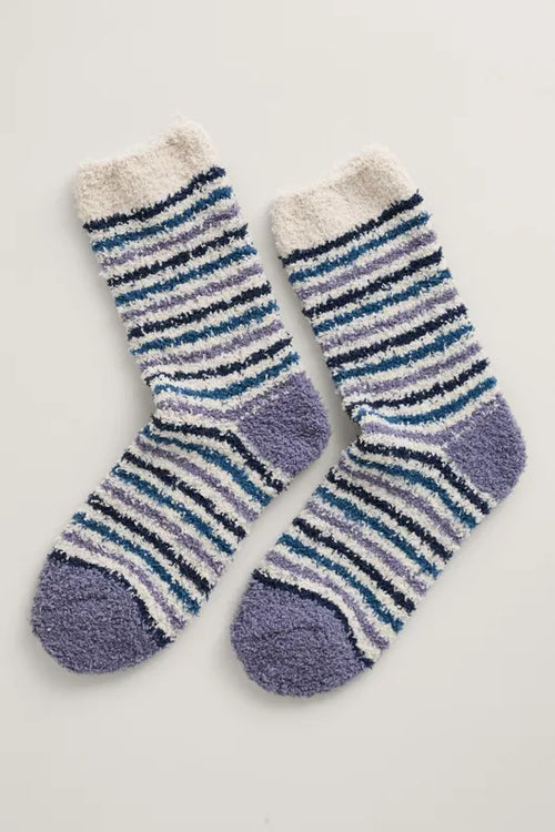 Seasalt Women's Short Fluffies Socks Hew Wisteria Mix