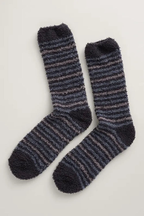 Seasalt Men's Short Fluffies Socks Hew Inkwell
