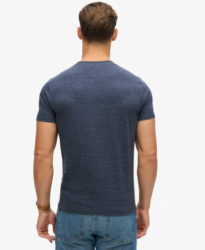 Superdry Organic Cotton Essential Logo T-Shirt Dark Indigo Blue Marl