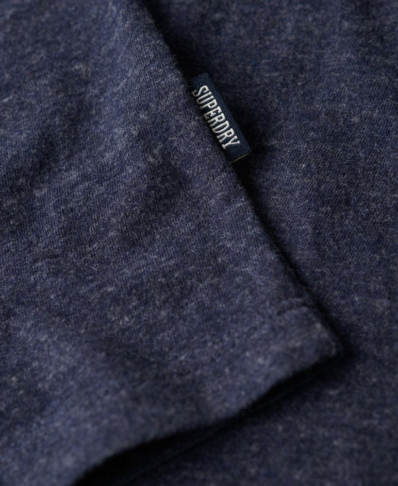 Superdry Organic Cotton Essential Logo T-Shirt Dark Indigo Blue Marl