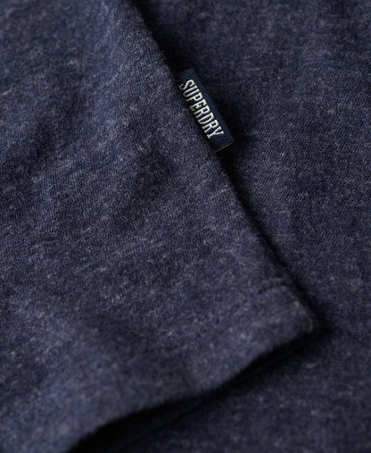 Superdry Organic Cotton Essential Logo T-Shirt Dark Indigo Blue Marl