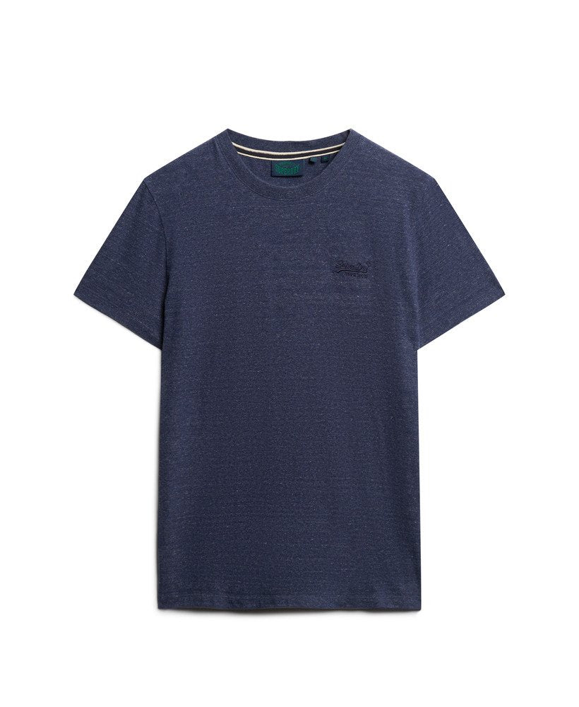 Superdry Organic Cotton Essential Logo T-Shirt Dark Indigo Blue Marl