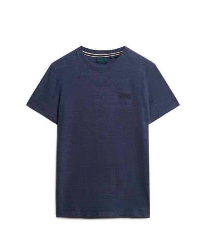 Superdry Organic Cotton Essential Logo T-Shirt Dark Indigo Blue Marl