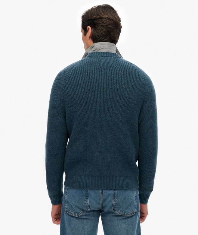 Superdry Chunky Raglan Jumper Ink